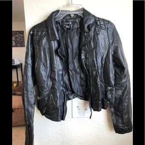 Forever 21 leather moto jacket